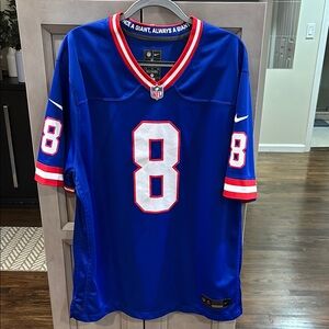 NY Giants Daniel Jones Jersey with Number 8